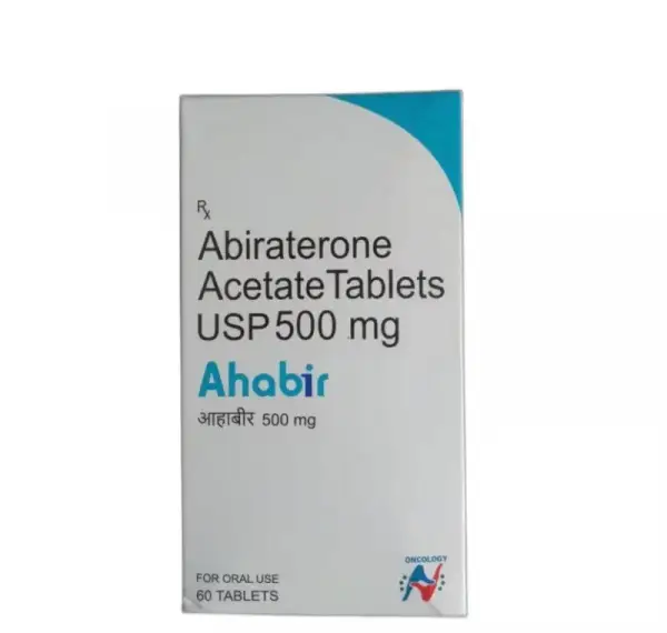 Ahabir Acetato de Abiraterona 500mg 120 Comprimidos (Zytiga) - Medicamento Anticancerígenos