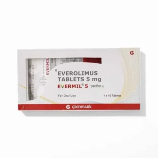Evermil Everolimus 5mg 10 Comprimidos (Afinitor) - Medicamento Anticancerígenos