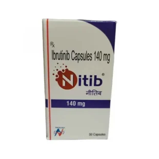 Nitib Ibrutinib 140mg (Imbruvica) 30 Cápsulas - Medicamento Anticancerígenos