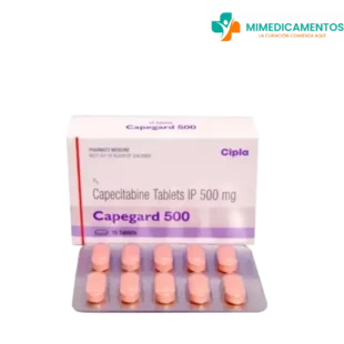 Capecitabina 500mg - Xeloda (Capegard) x 10 Comprimidos - Medicamento genérico para el cáncer de mama y colorrectal