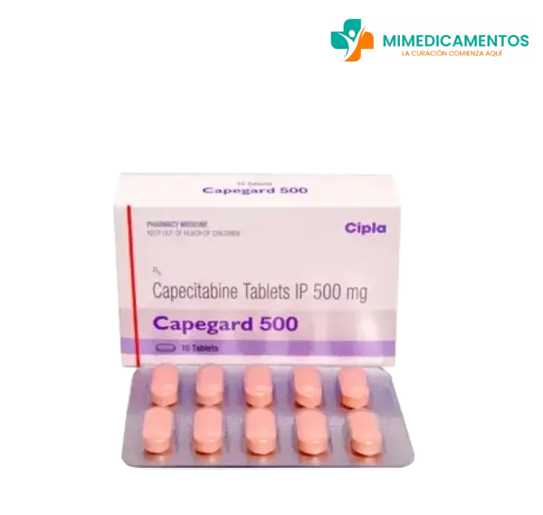 Capecitabina 500mg - Xeloda (Capegard) x 10 Comprimidos - Medicamento genérico para el cáncer de mama y colorrectal