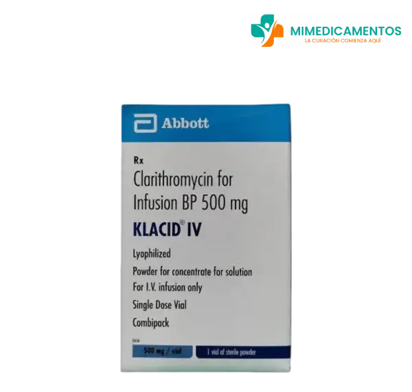 Claritromicina 500 mg (Klacid IV) Inyección - Medicamento genérico para las infecciones bacterianas