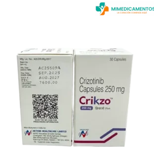 Crizotinib 250 mg - Xalkori (Crikzo) x 30 Cápsulas - Medicamento genérico para el cáncer de pulmón de células no pequeñas (CPCNP)