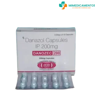 Danazol 200 mg - Danozec x 30 Cápsulas - Medicamento genérico para la endometriosis, la enfermedad fibroquística de la mama y el sangrado menstrual abundante