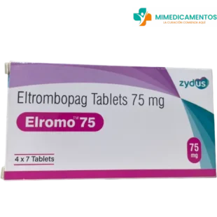Eltrombopag 75 mg - Promacta (Elromo) x 28 Tabletas - Medicamento genérico para la trombocitopenia idiopática crónica
