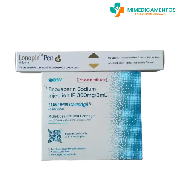 Enoxaparina 300 mg (Lonopin) Inyección - Medicamento genérico en el tratamiento y la prevención de coágulos sanguíneos