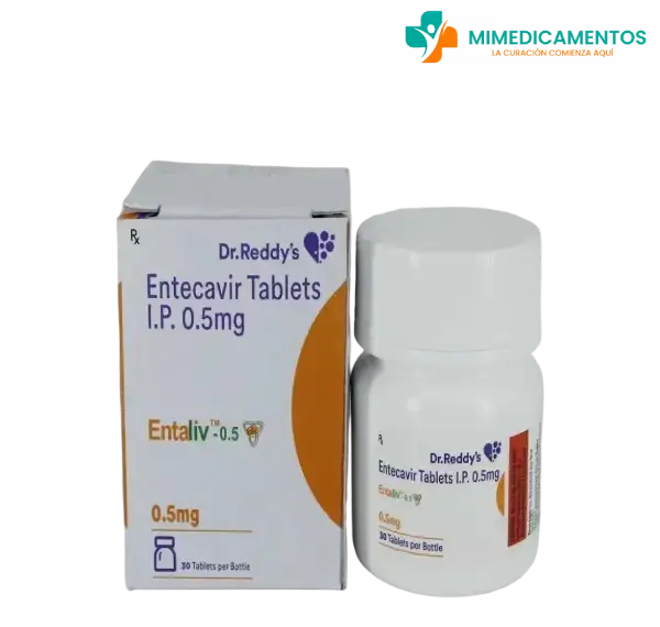 Entecavir 0.5mg - Baraclude (Entaliv) x 30 Tabletas - Medicamento genérico para la hepatitis B