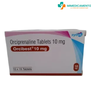 Orciprenalina 10 mg (Orcibest) x 150 Comprimidos – Medicamento genérico para el tratamiento del asma y de la enfermedad pulmonar obstructiva crónica (EPOC)