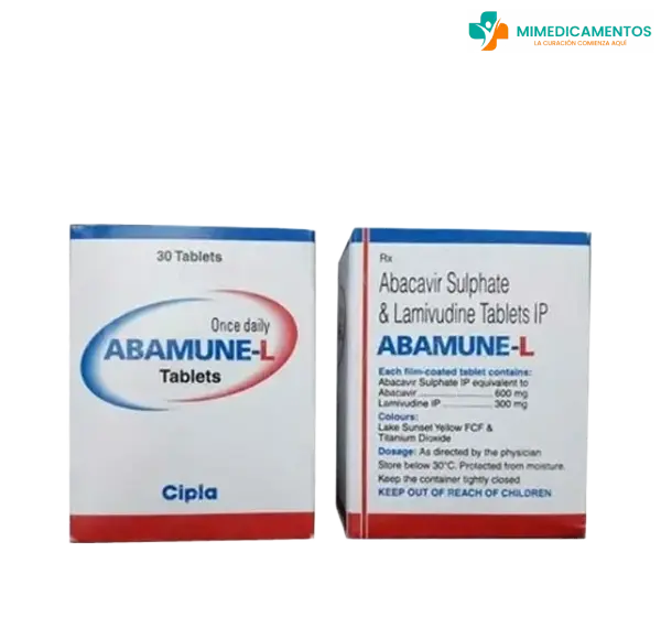 Abacavir 600 mg + Lamivudina 300 mg (Abamune L) en comprimidos – medicamento genérico para el tratamiento de la infección por VIH-1