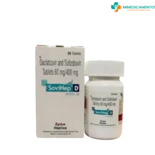 Daclatasvir 60 mg / Sofosbuvir 400 mg (Sovihep D) Comprimidos - medicamento genérico para el tratamiento de la infección crónica por hepatitis C (HCV)