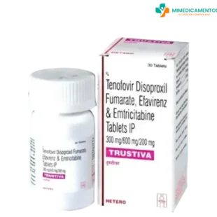 Tenofovir 300 mg + Efavirenz 600 mg + Emtricitabina 300 mg (Trustiva) Comprimidos – medicamento genérico para el tratamiento de la infección por VIH-1