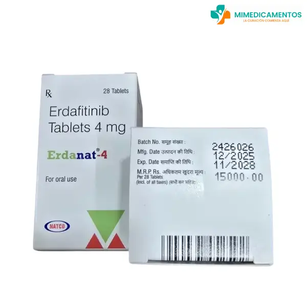 ERDAFITINIB 4 mg (Erdanat) x 28 Tabletas