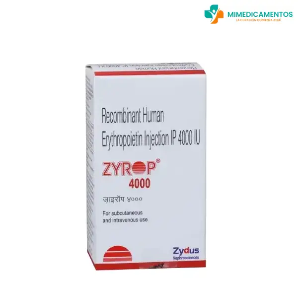 ERITROPOYETINA ALFA HUMANA RECOMBINANTE 4000 UI (Zyrop) Inyectable