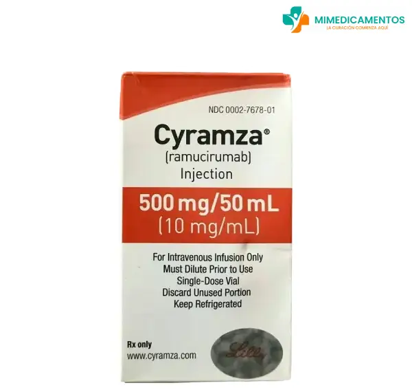 RAMUCIRUMAB 500 mg/50 mL (Cyramza) Inyectable